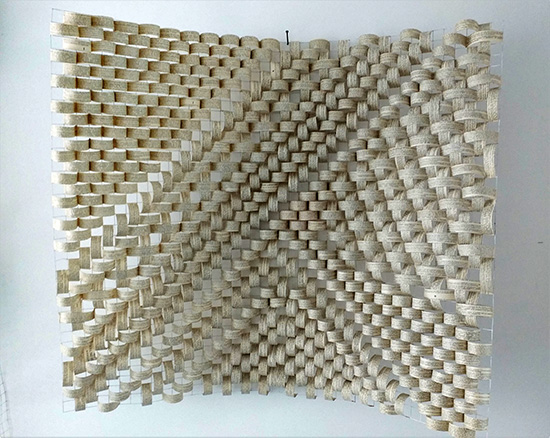 Dictionary Weave II, book art by Thurle Wright
