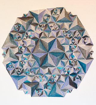 Landscape III, book art by Thurle Wright