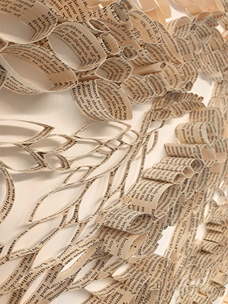 Lost world landscape, book art by Thurle Wright