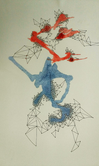 Thinking I and II, book art by Thurle Wright